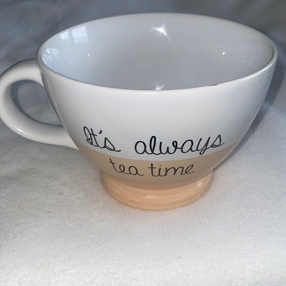 Cafe Bistro Large Ceramic Tea Mug - Picture 1 of 6